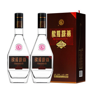黄鹤楼 经典H9 53%vol 清香型白酒 500ml*2瓶 双支装