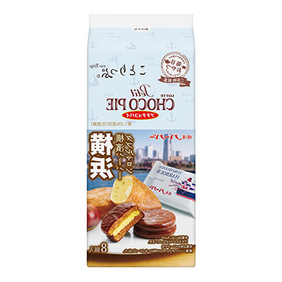 包装创意设计欣赏小鸟巧克力派横滨海港双马龙乐天(图1)