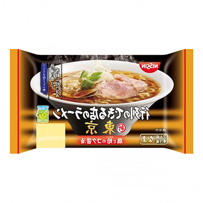 包装设计公司推荐排起了长队的店的拉面新东京鸡和蛤的醇厚酱油日清食品保鲜面类包装设计(图1)