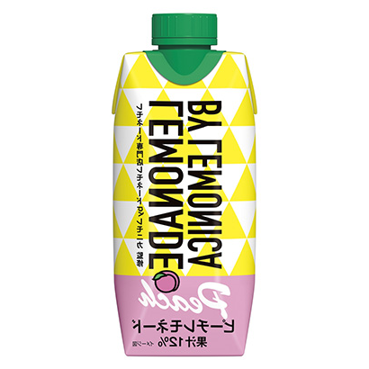水蜜桃柠檬水森永乳业果实清凉饮料包装设计(图1)